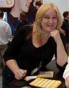 Deb Shadovitz at the Microsoft booth during Macworld Expo in 2005.